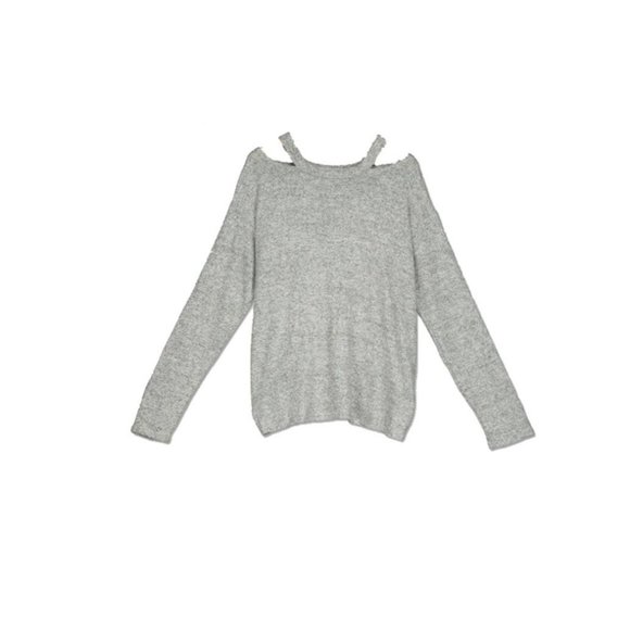 Aqua Other - Aqua Girls' Cutout Top Long Sleeve Sweatshirt